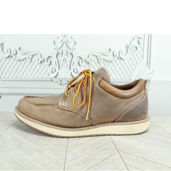 L.L. Bean Other - LL Bean Stonington Moc-Toe Brown Leather Water Resistant Work Shoes 10.5 M